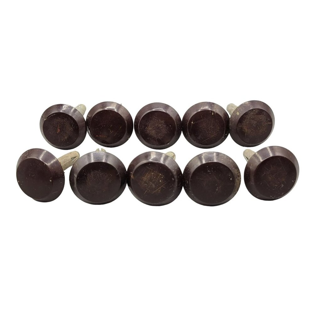 Bakelite Furniture Slides Remco Domes of Silence Vintage Set of 10
